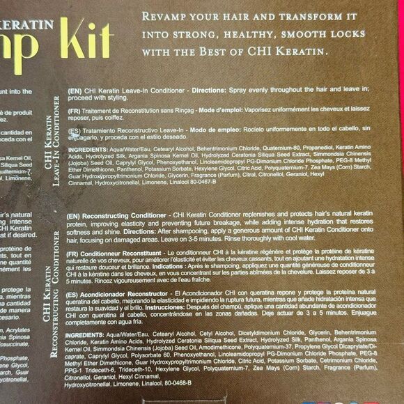 NIB CHI Best of CHI Keratin Revamp Kit 4 Piece -12 Oz - Picture 6 of 7